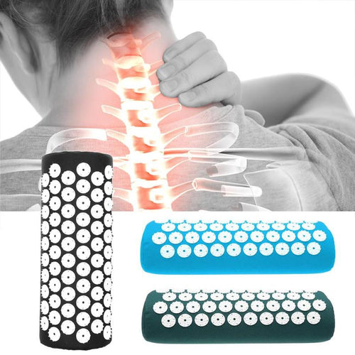 1pcs Acupressure Massager Pillow Massage Relieve Stress Yoga Mat Massager Pillow For Body Pain Relief Drop shipping